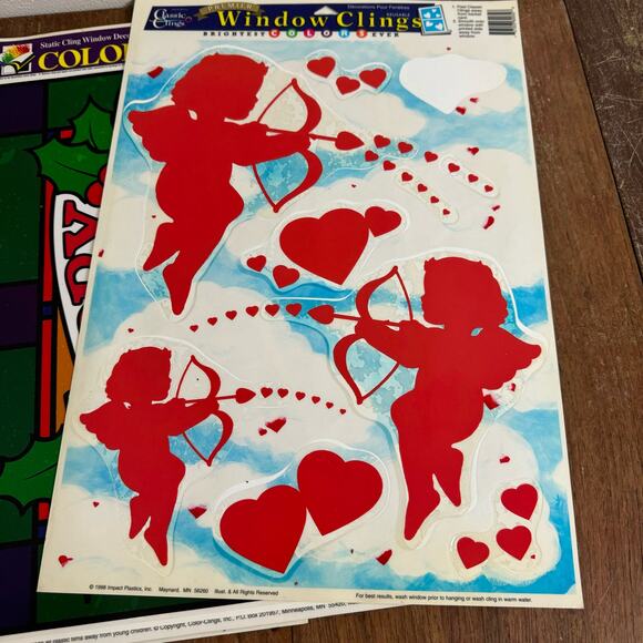 Bundle Lot 10 VINTAGE 90s Precious Moments Christmas Nativity Window Clings - Picture 9 of 12